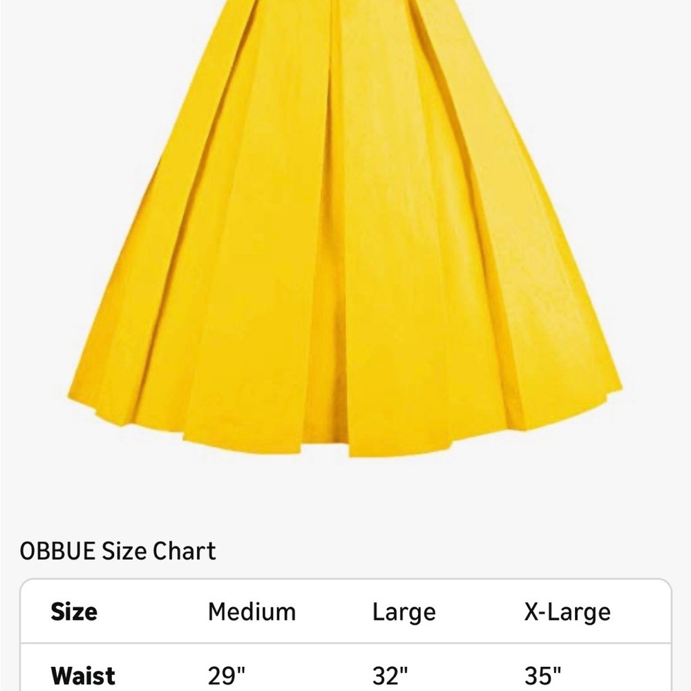 Sunny Yellow A-Line Skirt
